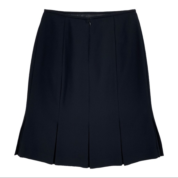 Jones Studio Separates Box Pleat Hem Black Skirt Size 10 - Picture 14 of 14